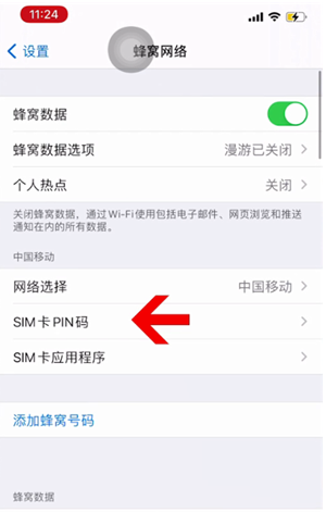 相城苹果14维修网分享如何给iPhone14的SIM卡设置密码 