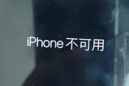 相城苹果服务网点分享锁屏界面显示“iPhone 不可用”如何解决 